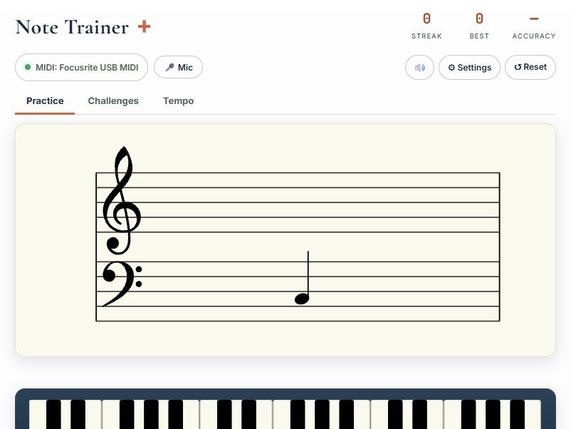 Note Trainer + screenshot Note Trainer + screenshot