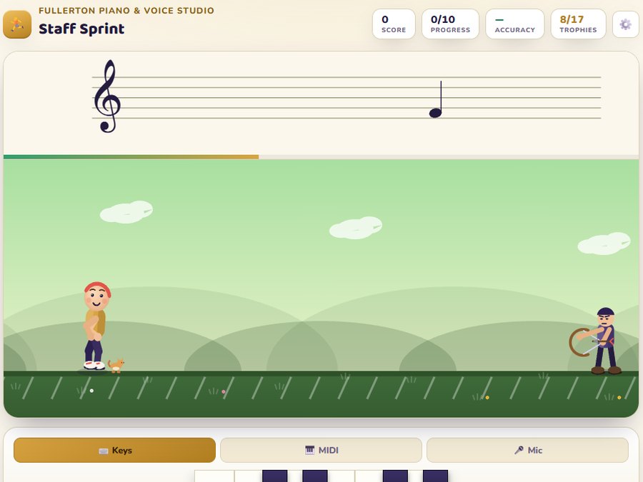 Staff Sprint screenshot Staff Sprint screenshot